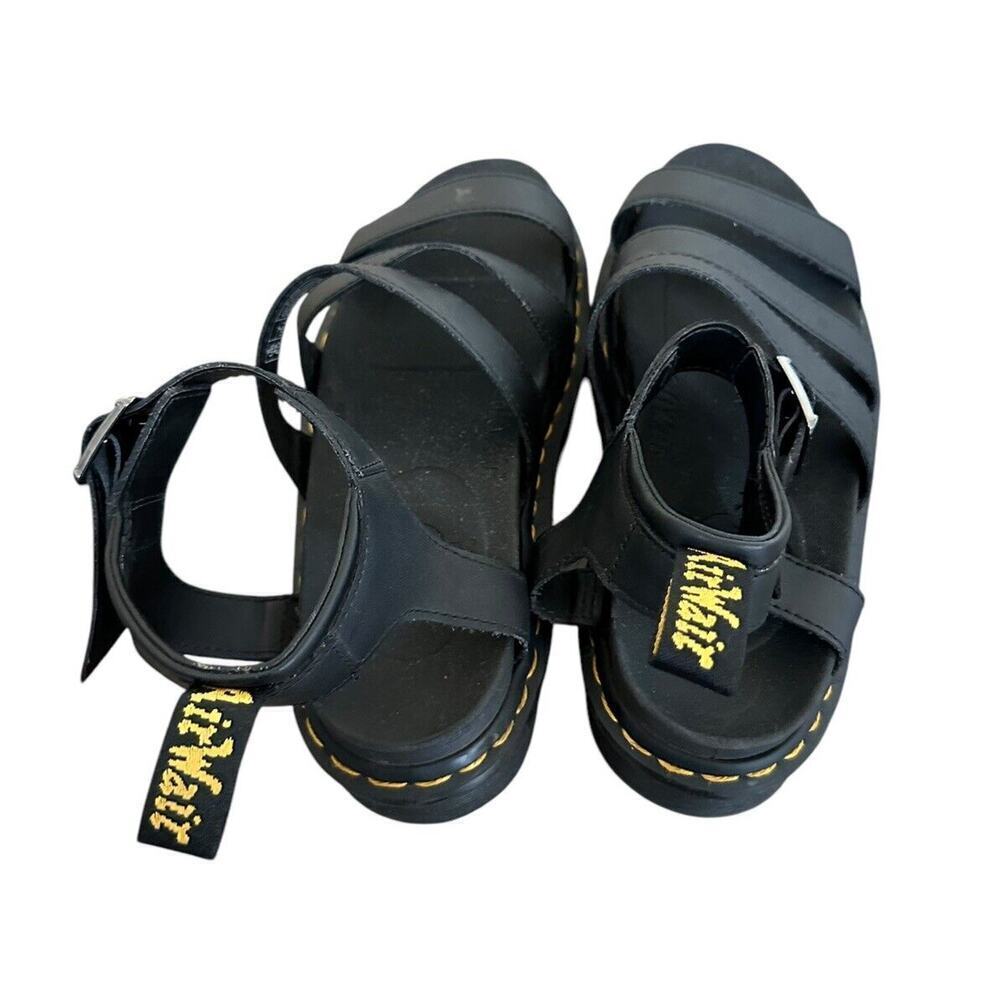 Doc Martens Blaire Hydro sandals Black Leather Womens Sz 7 EUC - Picture 5 of 11